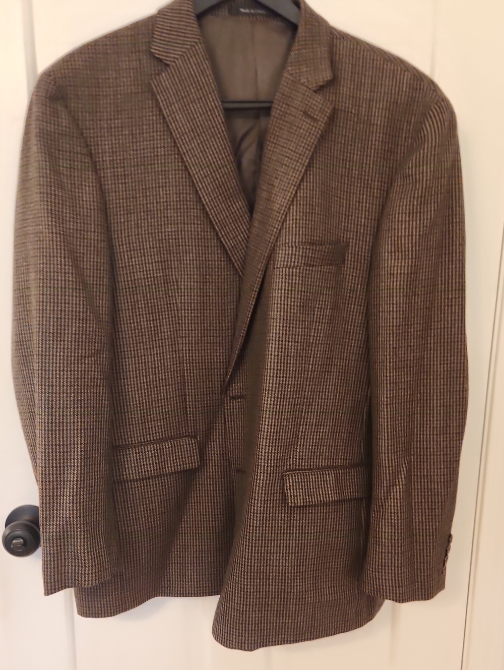 Lauren Ralph Lauren Brown Houndstooth Sport Coat Blazer